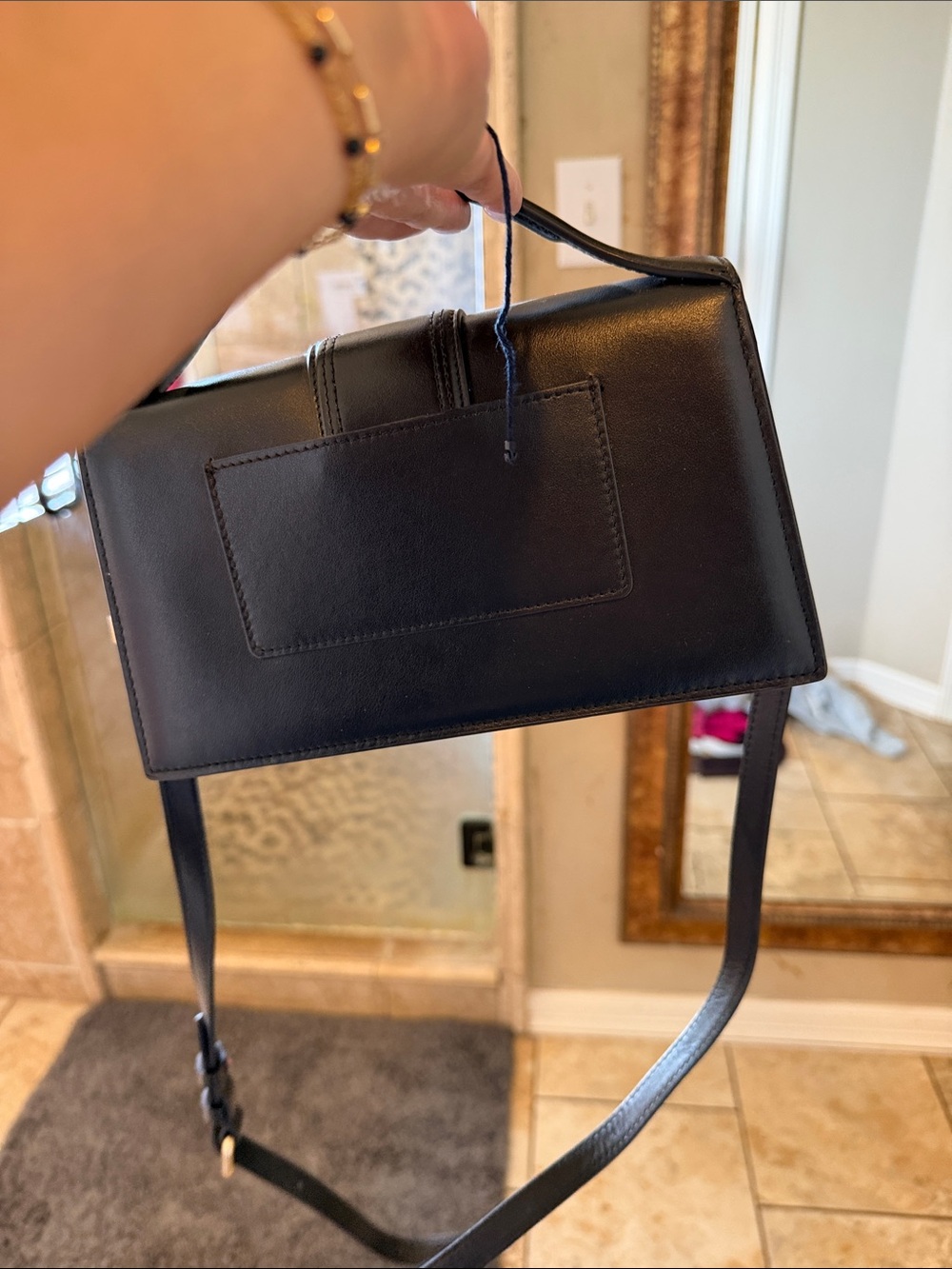 Jacquemus Black Leather Le Grand Bambino Bag - Picture 2 of 4